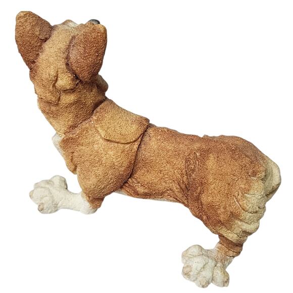 Vintage Resin Welsh Corgi Pembroke Dog Puppy Figurine - Picture 3 of 5